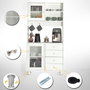 Hanah Home Armario Multiusos Grano 96 - Blanco